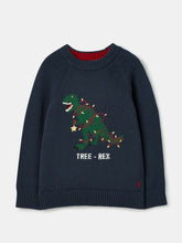 The Cracking Knit Navy Blue Festive Knitted Jumper
