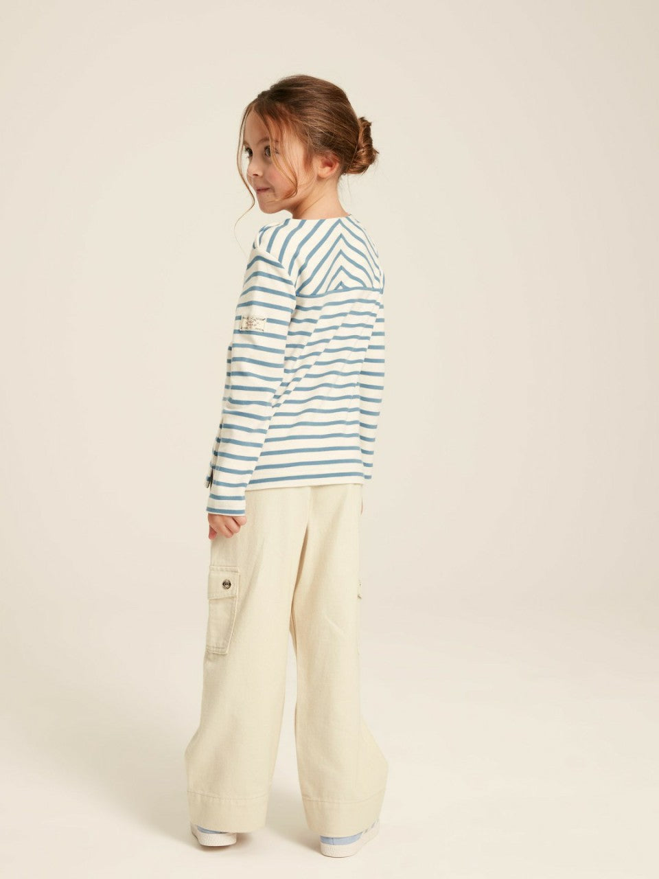 Georgia Beige Cargo Wide Leg Trousers