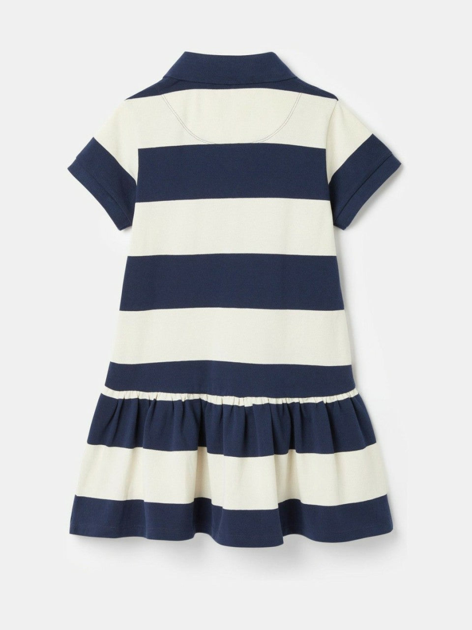 Orla Navy Blue & White Stripe Polo Shirt Dress