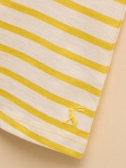 Butterfly Yellow & White Frill Sleeve Vest