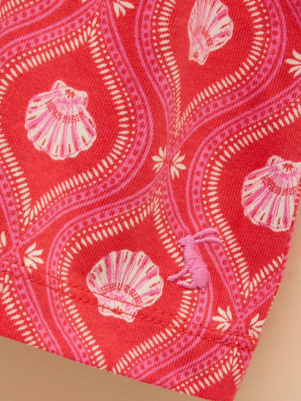 Gracie Pink Shirred Short Sleeve Top