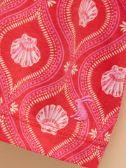 Gracie Pink Shirred Short Sleeve Top