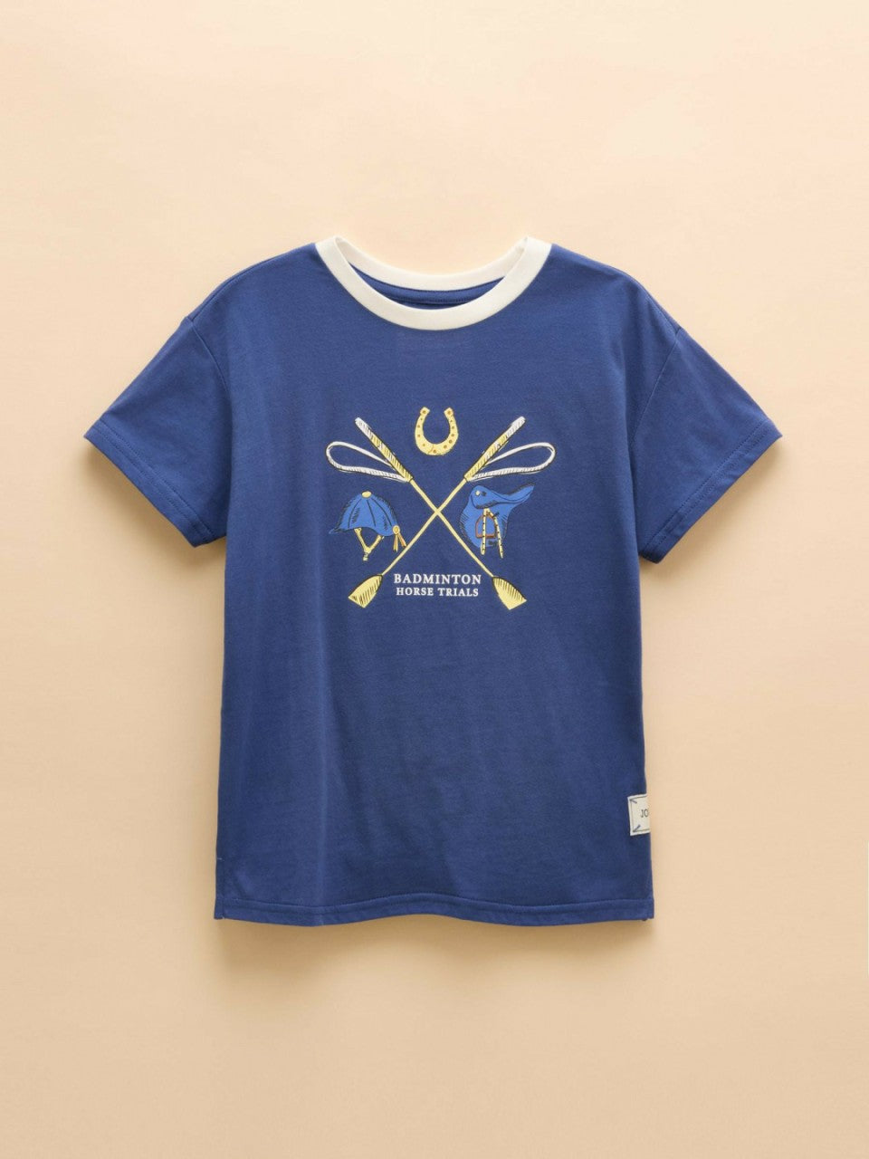 Official Badminton Blue Screen Print T-Shirt