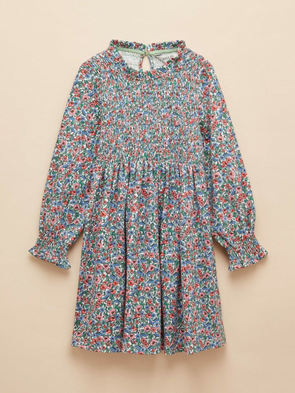 Gracie Blue Floral Printed Jersey Dress