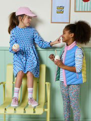 Gracie Blue Printed Jersey Dress