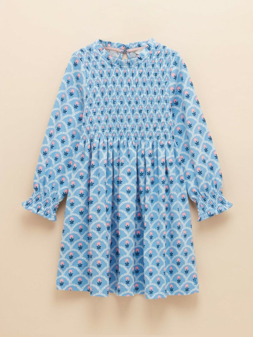 Gracie Blue Printed Jersey Dress