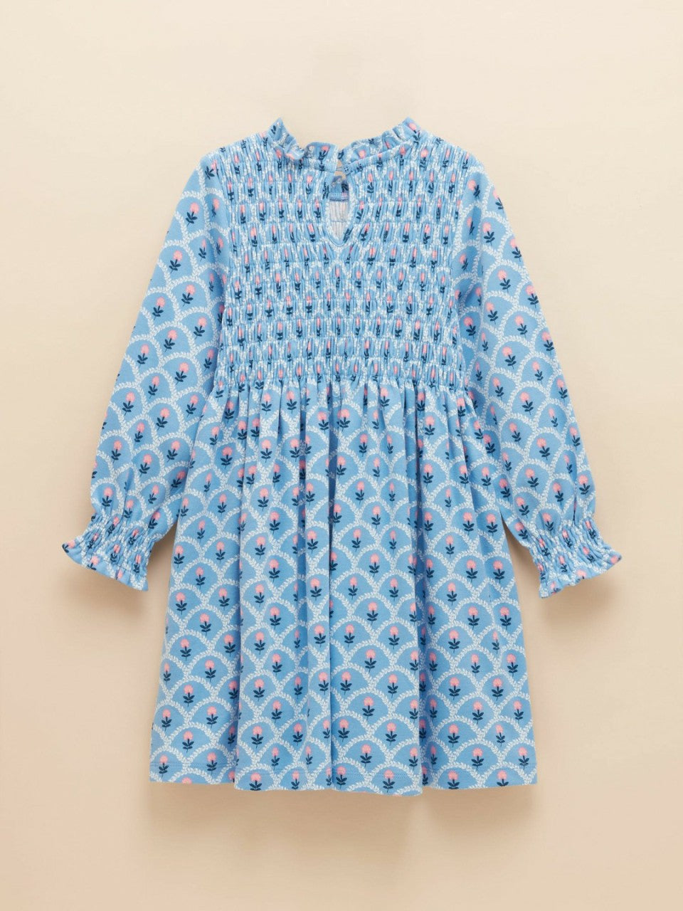 Gracie Blue Printed Jersey Dress