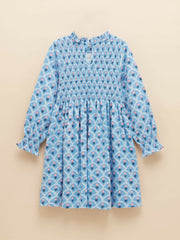 Gracie Blue Printed Jersey Dress