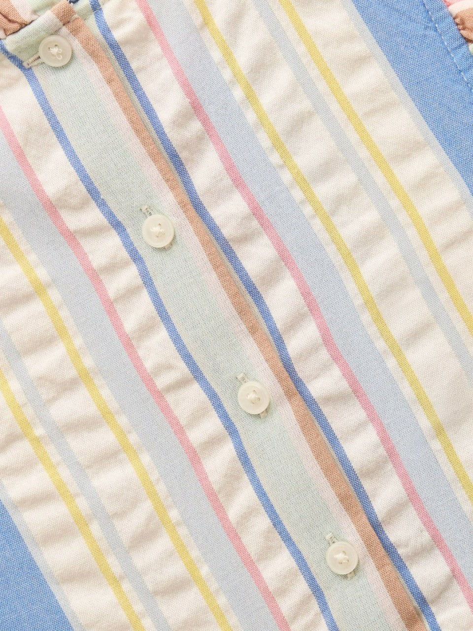 Poppie Blue & Pink Woven Midi Dress