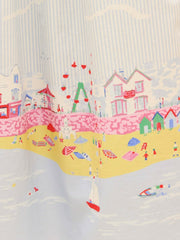 Pretty As A Picture Blue Woven Bow Tie Dress