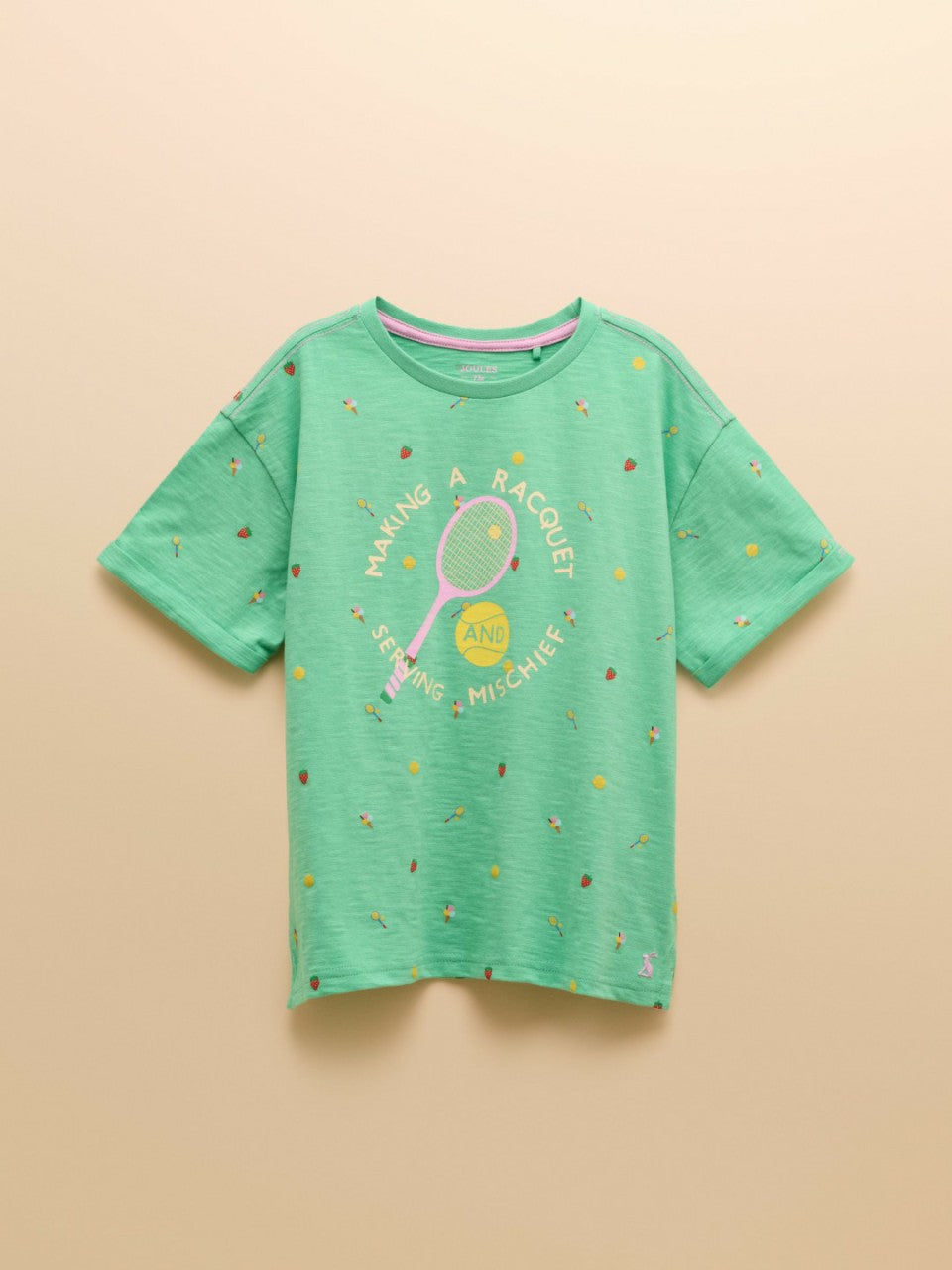 Fundays Green Printed T-Shirt