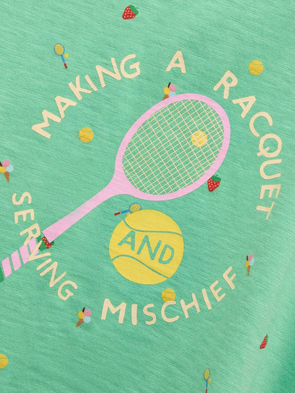 Fundays Green Printed T-Shirt