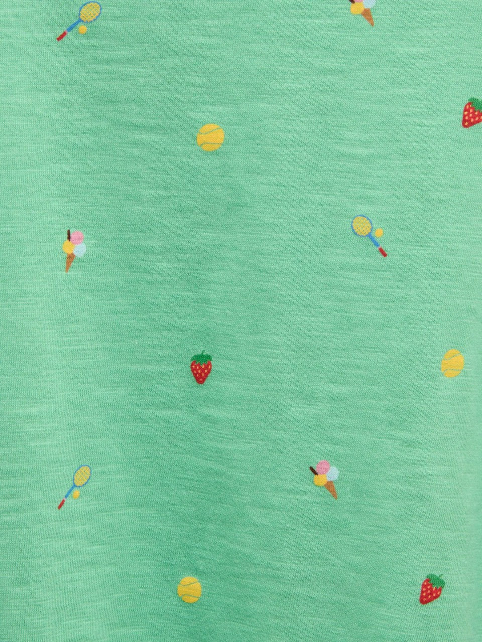 Fundays Green Printed T-Shirt