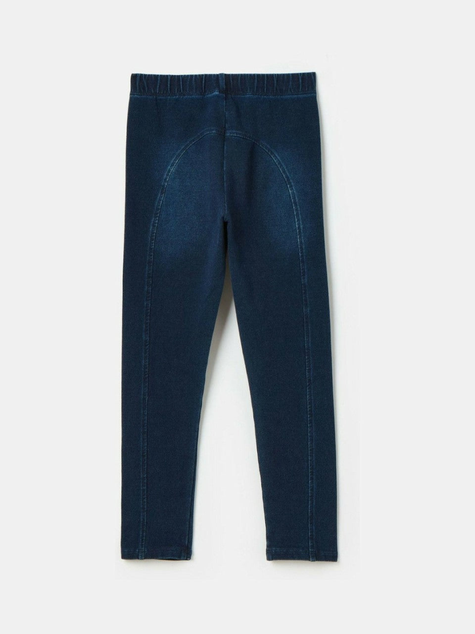 Trot Dark Wash Blue Jersey Denim Jodphur-Style Leggings