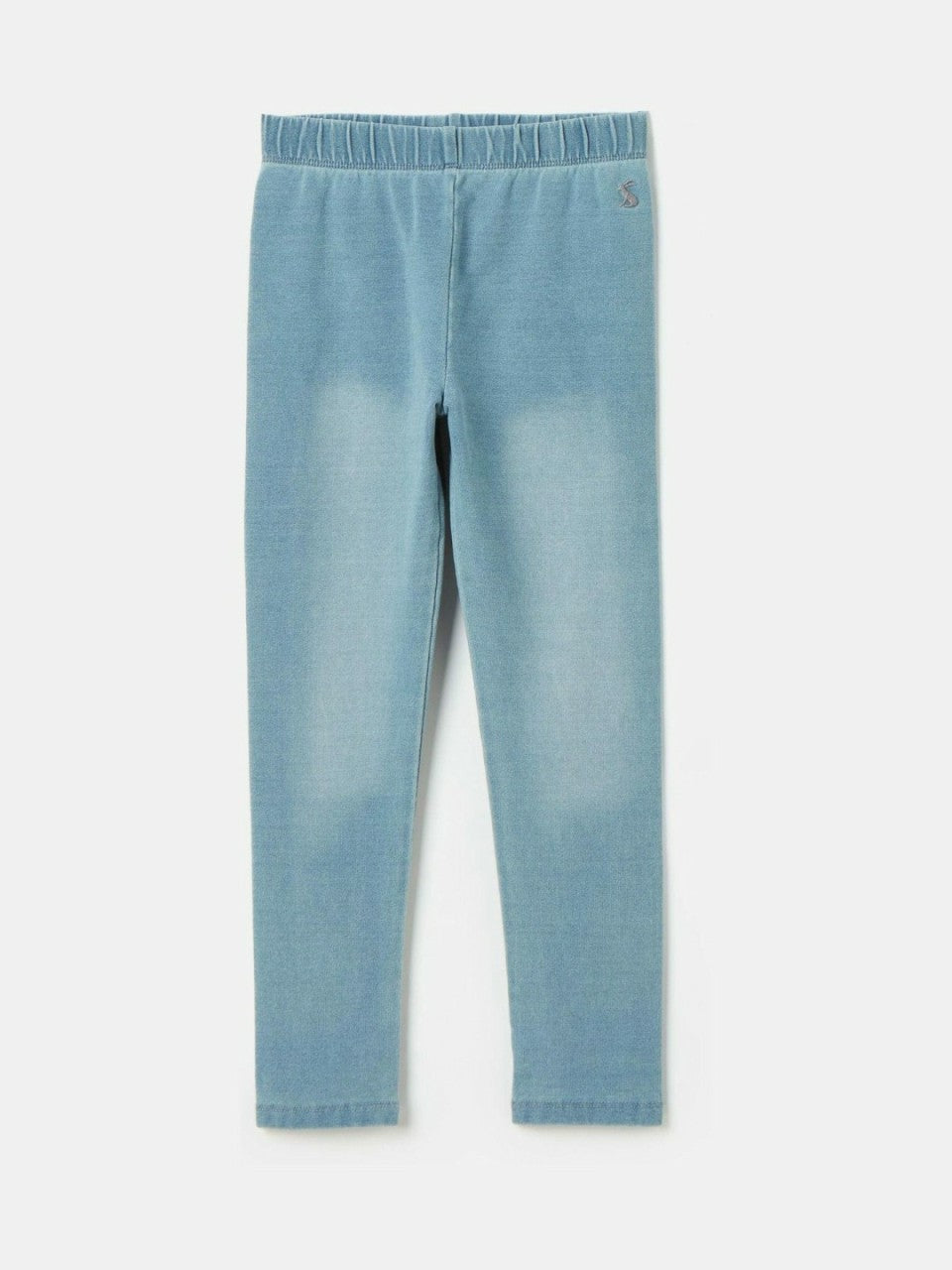 Trot Light Wash Blue Jersey Denim Jodphur-Style Leggings