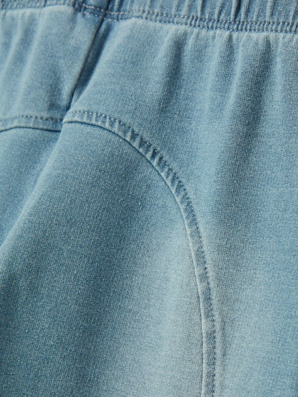 Trot Light Wash Blue Jersey Denim Jodphur-Style Leggings