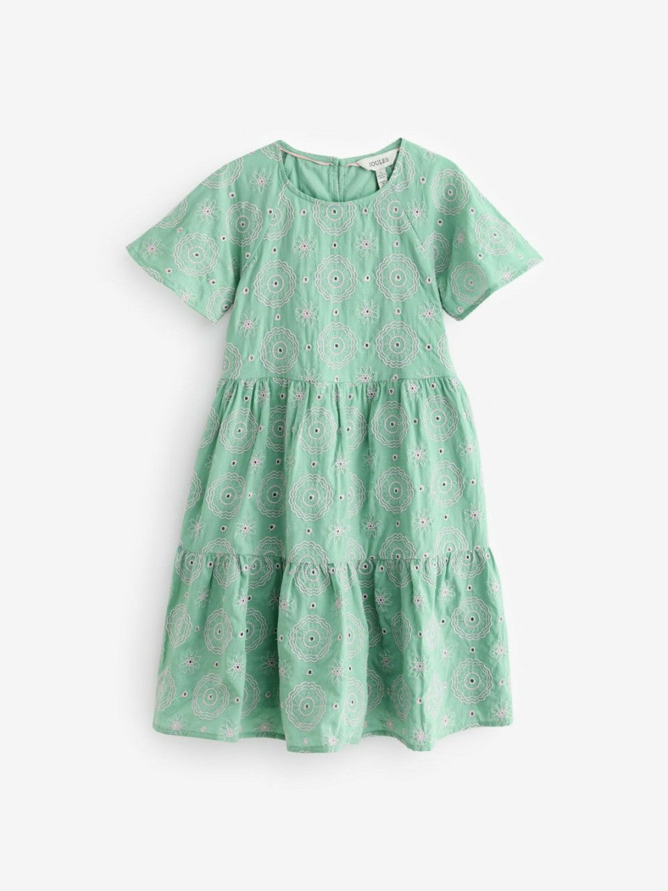 Sunshine Green Tiered Woven Dress