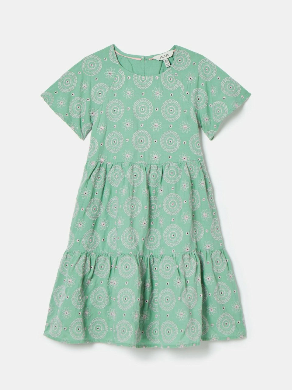 Sunshine Green Tiered Woven Dress