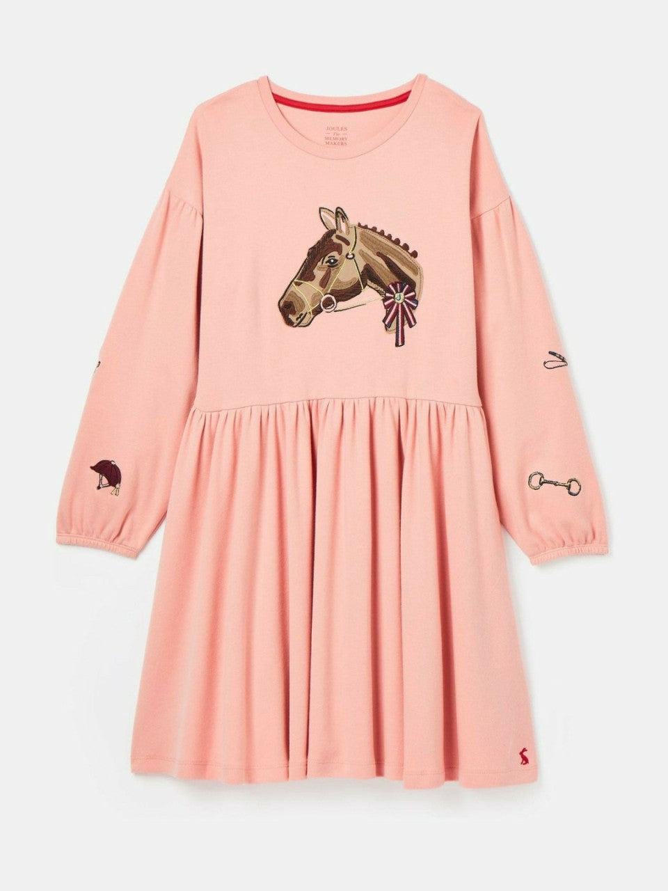 Aubrey Pink Horse Jersey Dress